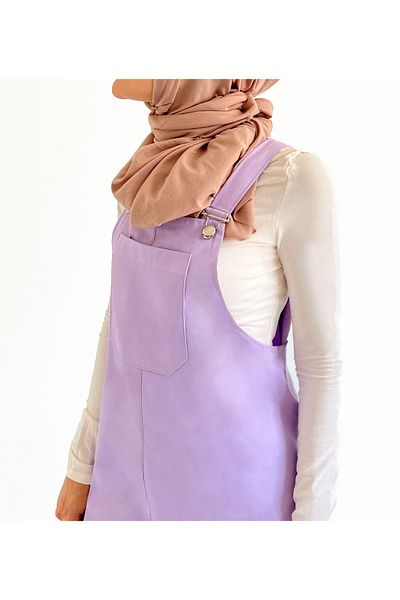 FREYA MODA Lilac Jumpsuit - Comfortable Cut with Front Kangaroo Pocket