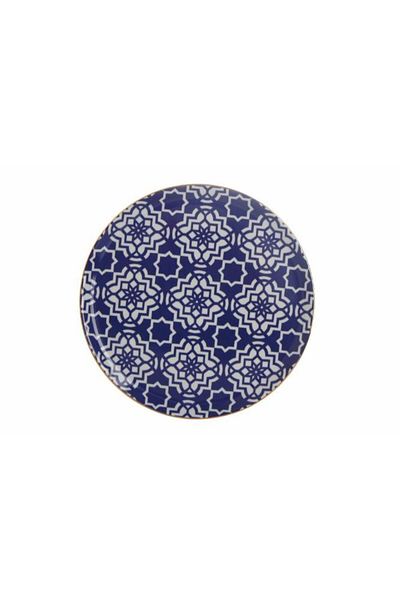 Porland Morocco Flat Plate Pattern7 Purple 28cm