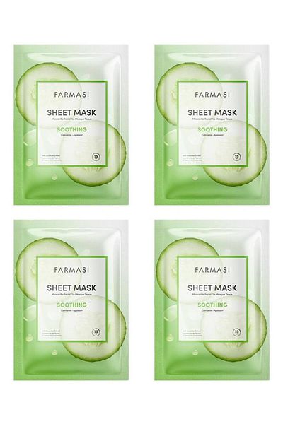Farmasi Cucumber Moisturizing Paper Mask (4Pcs)