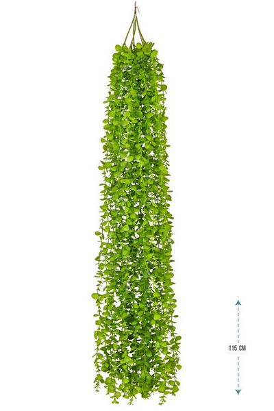 co arma Green plant pendant with five branches, 115 cm long