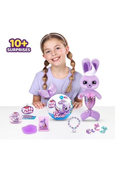 Fillikutum Etkileşimli Işıklı Sesli Pets Alive Furmaids Mermaid Denizkızı Peluş 15 Cm