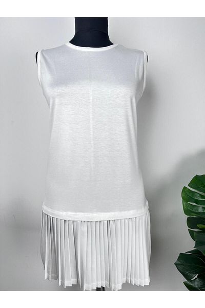 SOFT PLEATED SLEEVELESS INNENCE
