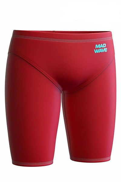 Mad Wave Men's Jammer Bodyshell Racing Swimsuit - Red - Xs/Uk24/60