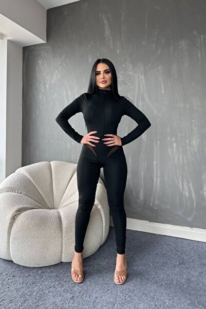 Love Fab Спеціальний дизайн Боді з блискавкою Модель Комбінезон