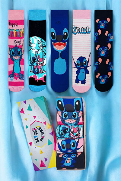 ZEYZEY MONKEY Set of 5 Character Patterned Socks in a Special Gift Box