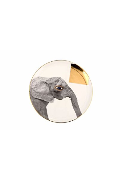 Porland 04Alm 005138   Wild Life Elephant Flat Plate 20cm