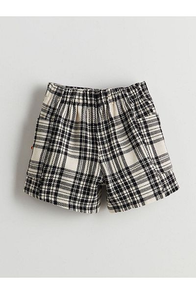 LC Waikiki Sort tweed pentru fete cu talie elastică de sezon nou - S5NV60Z4