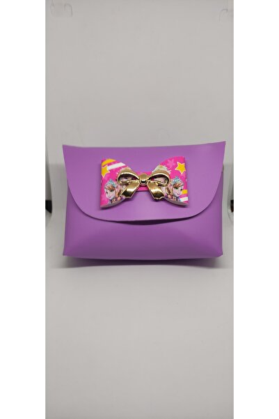 FuryaTedarik Fiyonklu Kız Çocuk Para Cüzdanı Çantası Küçük Boy Omuzdan Asmalı...