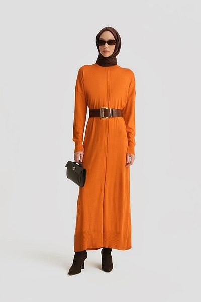 Armine Πορτοκαλί Φόρεμα Burnout - 23Kd4248