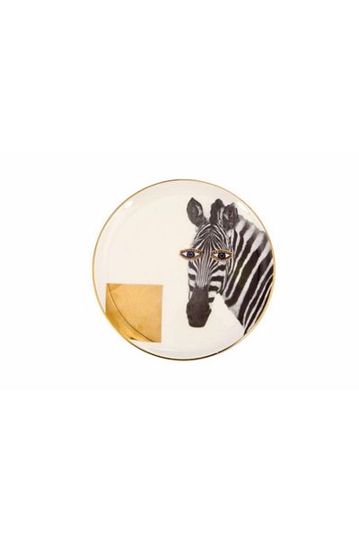 Porland 04Alm 005134   Wild Life Zebra Flat Plate 20cm