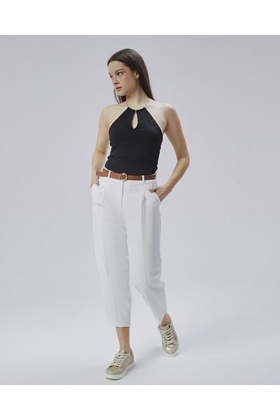 HANIMCA GİYİM Summer Comfortable Fit Women's Pants with Loose Legs
