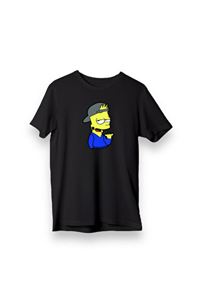 TARCENMODA تي شيرت بارت سيمبسون مطبوع عادي