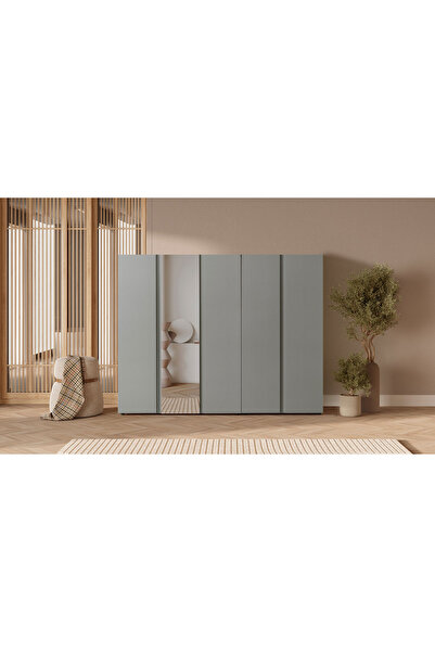 CaddeYıldız Monna 5 Kapılı Gardrop - Gri