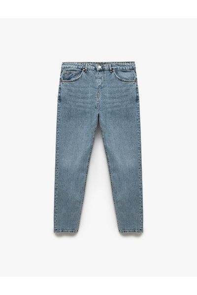 Koton Regular Waist Cotton Tapered Fit Jean Trousers by Joe Jean