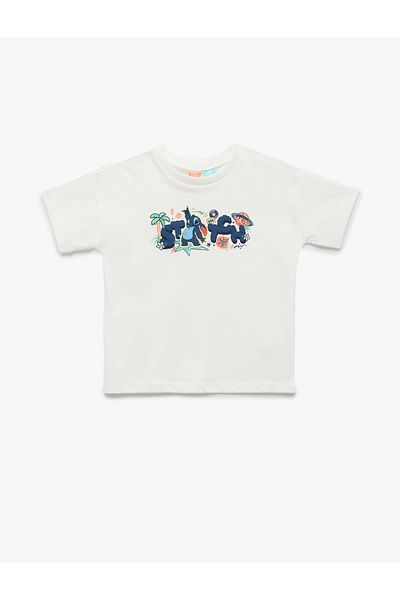 Koton Stitch Licensed Cotton Short Sleeve Printed T-Shirt