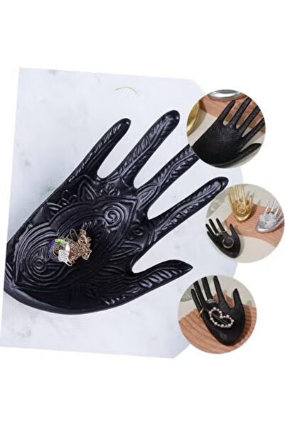 co arma حامل و منظم الاساور حامل عرض مجوهرات على شكل يد لون سود