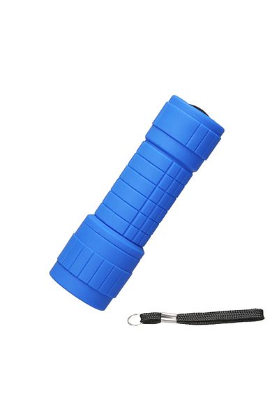 XIWANGFIRE Blue Mini 9 LED Flashlight Handheld Outdoor Flashlight Waterproof Camping Torch Lamp Lantern Use AAA