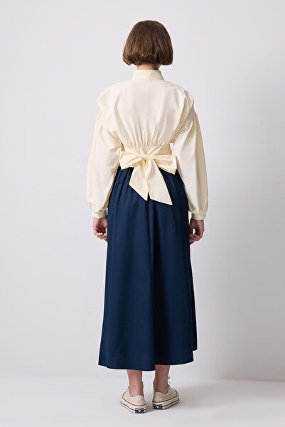 Touché Privé Belt Tie Bluz Skirt Suit