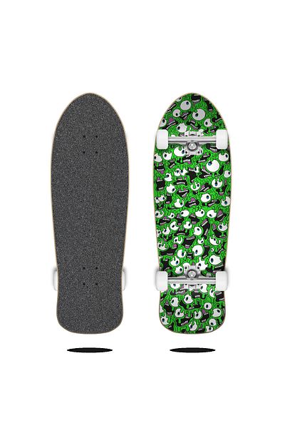 Cruzade Eyes Skateboard Complete 9.75 Inch