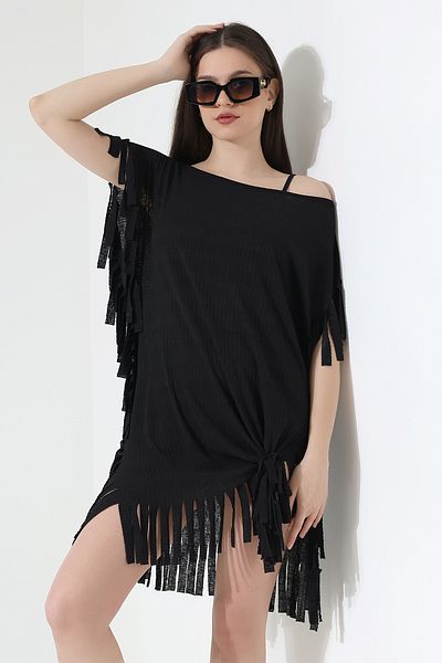 Esberin Jacquard Tasseled Pareo