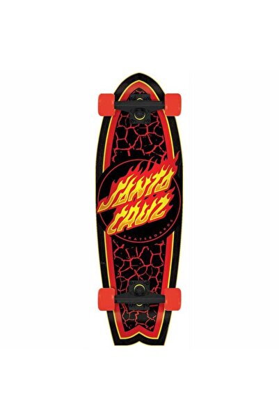 Santa Cruz Flame Dot Shark Cruiser Longboard Complete 27.7 Inch