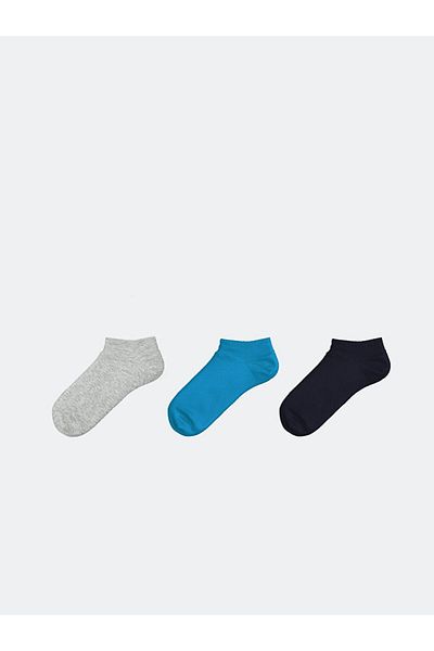 LC Waikiki New Season Women's Flat Booties Socks 3-Piece - S5Je64Z8