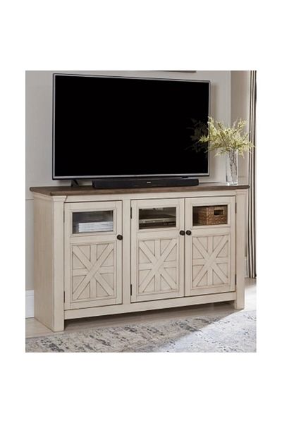 House One TV Table|TV Cabinet Modern  MDF with Large Storage Capacity Suitable -Beige & Brown-91x151x46cm