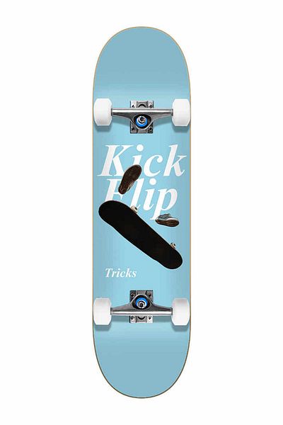Tricks Kickflip Skateboard Complete 7.375 Inch