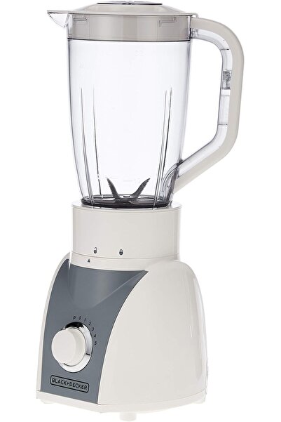 Black&Decker خلاط ٥٠٠ واط مع مطحنة ومفرمة، أبيض - Bx580-B5، مصنوع من البلاستيك