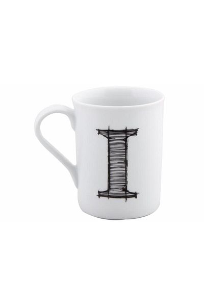 Porland Porcelain Mug with Letter I 285 cc
