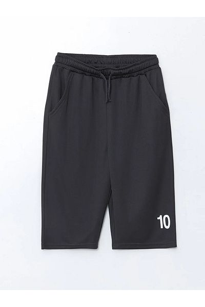 LC Waikiki Lcw Kids Anthracite Elastic Waist Boys' Shorts