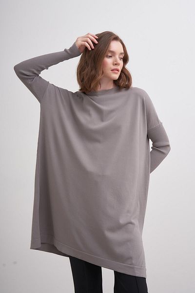 inspiration Gray Rayon Basic Tunic