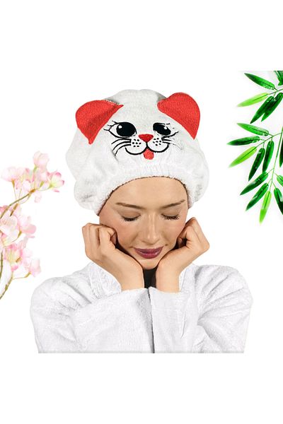 havlubanyobone Hair Drying Towel Bath Shower Cap