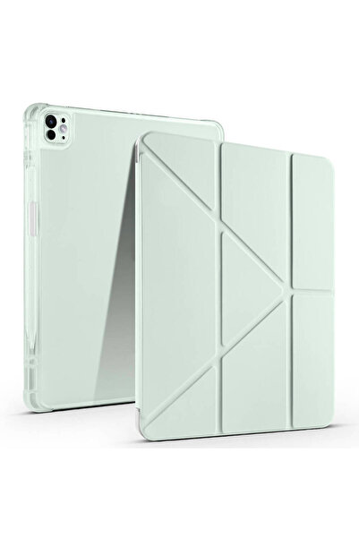 Hatreds Apple iPad Air 13 2025 M3 Kılıf Stand Olabilen Kalemlikli Pu Deri Tab...