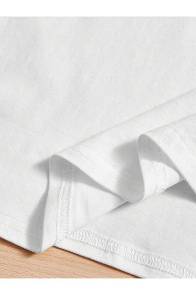 THİS GYOX Tricou alb pentru copii cu imprimeu pentru jucător de baschet