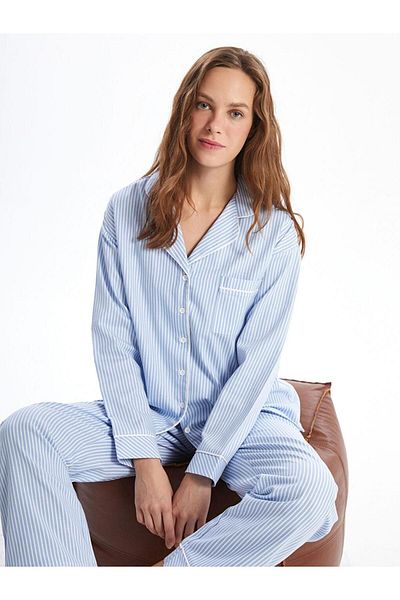 LC Waikiki Set pijamale pentru femei LCW DREAM cu guler de cămașă