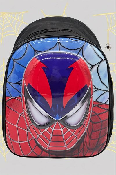Uniquerrs 2-6 ani Grădiniță Creșă Spiderman 5d în relief Rucsac zilnic și ghiozdan pentru copii