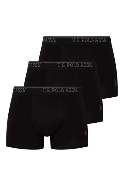 U.S. Polo Assn. Ανδρικά μποξεράκια 3 τεμαχίων σε κουτί - Μαύρο - BCP1.US.01.8...