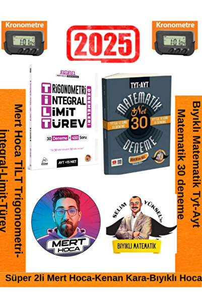 Mert Hoca Yayınları 2025 AYT TİLT Denemeleri-Bıyıklı TYT İlk 12 - AYT İlk 10 ...