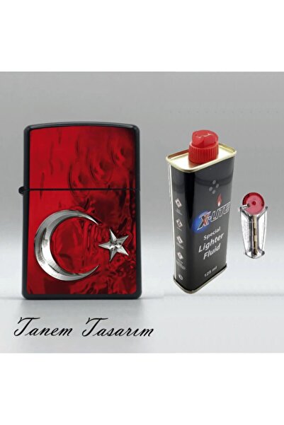 Tanem Tasarım Marlboro - Benzinli Çakmak(x-lite Benzin Gazı 125 Ml Ve 5'li Ça...