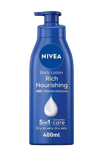 NIVEA Nourishing Body Lotion with Almond Oil 400ml Pack of 2