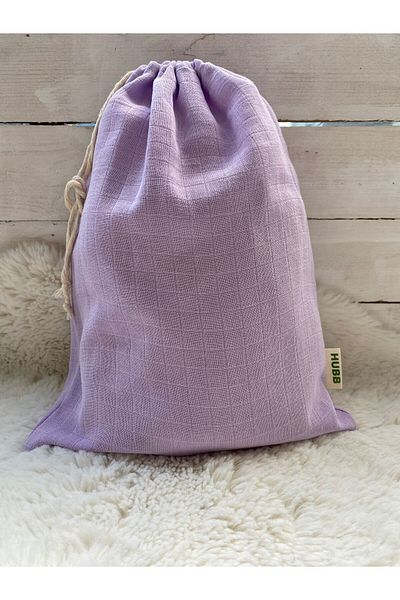 Hubb Muslin Cotton Fabric Drawstring Bag 30*40 Bread Bag Clothing Pouch