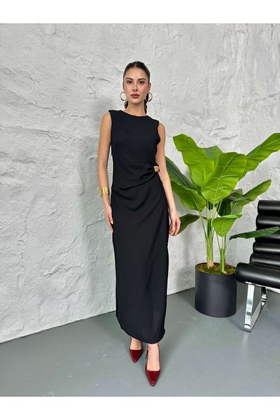 Elif Özbey Butik Rochie neagră cu cataramă