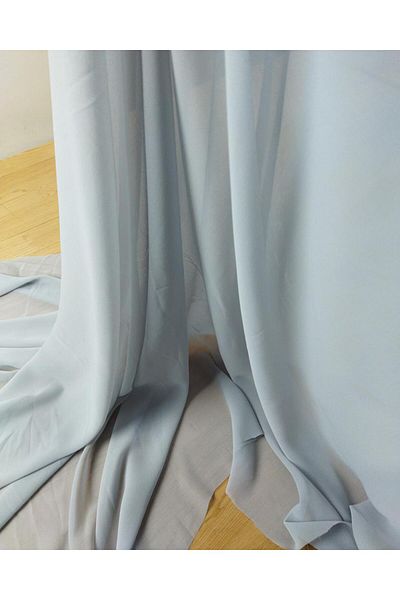 Kumaş Parça Σιφόν σε Γκρι Μπλε Χρώμα (Πλάτος 140 cm x Μήκος 100 cm)