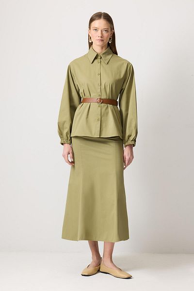 Touché Privé Belted Shirt Skirt Suit