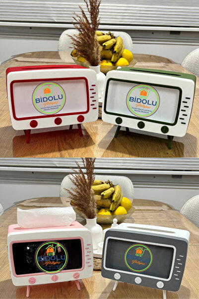 bluvex Tv Look Napkin Holder Phone Holder Napkin Holder Desktop Napkin Holder Decorative Napkin Holder Retro Napkin