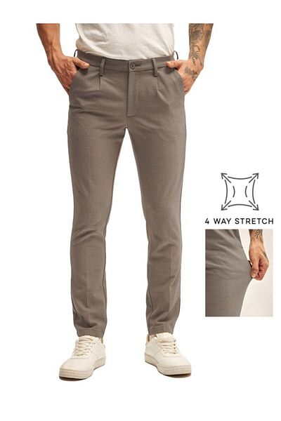 The Bear House Men's Formal Trousers Comfortable & Stylish for Office and Formal Events