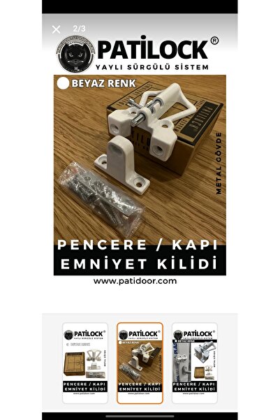 PATİDOOR Safety Lock for Sliding Windows and Doors.Burglar Lock Child Safety Lock.