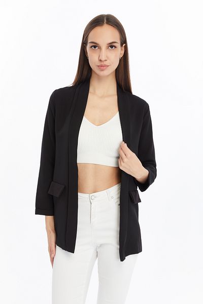 CNR TEKSTİL Lycra Blazer Look Jacket