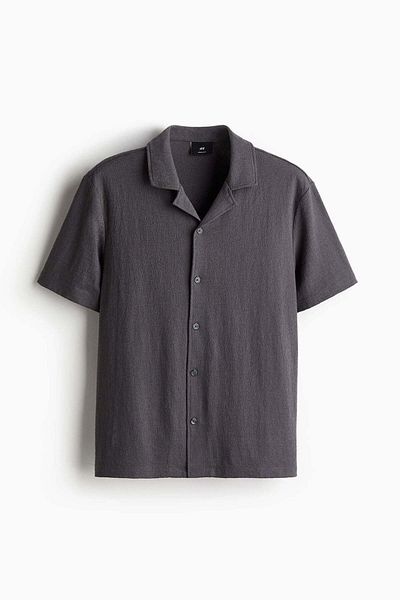 H&M Regular Fit Jersey Resort Shirt